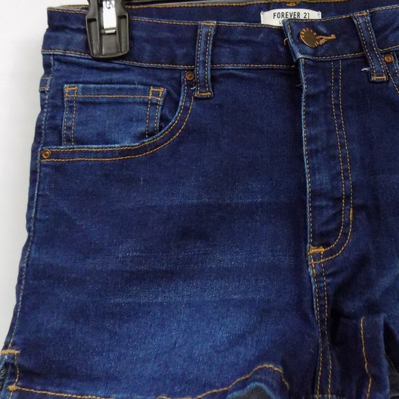 Forever 21 Los Angeles Denim Shorts Size US 27 - Picture 2 of 5
